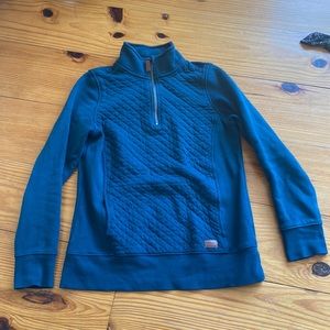 LL Bean quilted quarter zip pullover
